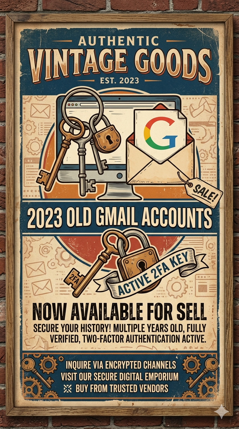 2023 Old Gmail With 2fa Key Active